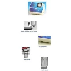 Coffret électrique ELEXIUM Avec Disjoncteur, Filtration Avec 2 Projecteurs Et Balai Aqualux -Pompe et filtre de piscine Soldes 1151164 3