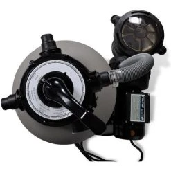 VIDAXL Pompe à Filtre à Sable 600 W 17000 L/h - Gris -Pompe et filtre de piscine Soldes 14282109 2