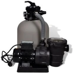 VIDAXL Pompe à Filtre à Sable 600 W 17000 L/h - Gris -Pompe et filtre de piscine Soldes 14282109 3