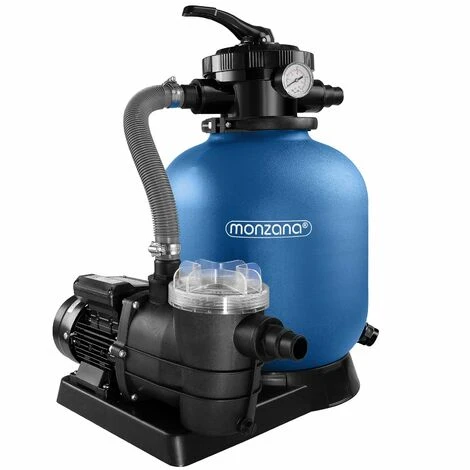 MONZANA Pompe Filtre à Sable Max. 9.960 L/h Avec Pré-filtre XXL Piscine Nettoyage Eau 1 MONZANA Pompe Filtre à Sable Max. 9.960 L/h Avec Pré-filtre XXL Piscine Nettoyage Eau