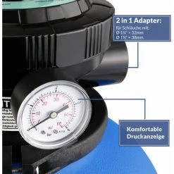 MONZANA Pompe Filtre à Sable Max. 11.000 L/h Avec Pré-filtre XXL Piscine Nettoyage Eau -Pompe et filtre de piscine Soldes 18476989 5