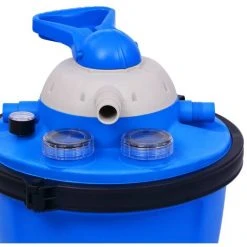 YOUTHUP Pompe De Filtration à Sable Avec Minuterie 550 W 50 L Filtration De Piscine - Bleu Et Noir -Pompe et filtre de piscine Soldes 19883208 5