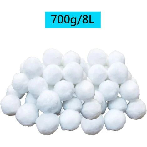 Kueatily Boules De Filtre De Piscine, Balles Filtrantes,Média Filtre à Fibres Pour Piscine Filtres à Sable Filtrage De L'eau. (Blanc) 2 Kueatily Boules De Filtre De Piscine, Balles Filtrantes,Média Filtre à Fibres Pour Piscine Filtres à Sable Filtrage De L'eau. (Blanc) – Image 2