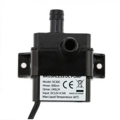 Anself Miniature Miniature DC Brushless Pompe Submersible Tete DC12V Pompe A Eau 3m, Resistance A La Temperature 60 ℃