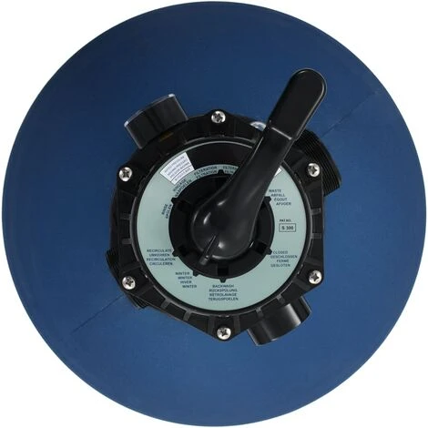 TRUE DEAL Filtre à Sable Pour Piscine Avec Vanne 6 Positions Bleu 660 Mm 3 TRUE DEAL Filtre à Sable Pour Piscine Avec Vanne 6 Positions Bleu 660 Mm – Image 3