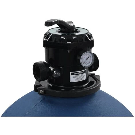 TRUE DEAL Filtre à Sable Pour Piscine Avec Vanne 6 Positions Bleu 660 Mm 4 TRUE DEAL Filtre à Sable Pour Piscine Avec Vanne 6 Positions Bleu 660 Mm – Image 4