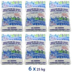 Traitement Au Sel - Sel Pour électrolyse Piscine - 6x25kg De Centrocom