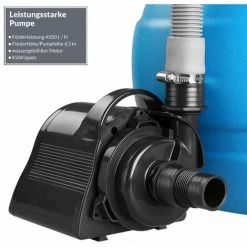 MONZANA Pompe Filtre à Sable 4.500 L/h Système Filtration Piscine Boules Filtrantes 320g -Pompe et filtre de piscine Soldes 33350652 4