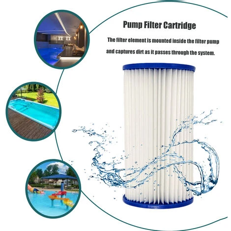HAPPYSHOPPING Cartouche Filtrante De Pompe De Piscine, Peut Etre Nettoyee A Plusieurs Reprises, Type A/C 2 HAPPYSHOPPING Cartouche Filtrante De Pompe De Piscine, Peut Etre Nettoyee A Plusieurs Reprises, Type A/C – Image 2