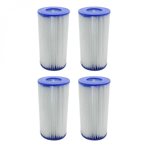 Lot De 4 Cartouches De Filtration Pour Pompe De Piscine - Type III - A/C - Linxor - Blanc 1 Lot De 4 Cartouches De Filtration Pour Pompe De Piscine - Type III - A/C - Linxor - Blanc