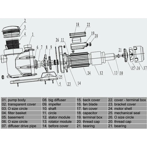 HELLOSHOP26 Pompe De Piscine - Filtre 33600 L/h 1500 W Circulation 2 HELLOSHOP26 Pompe De Piscine - Filtre 33600 L/h 1500 W Circulation – Image 2