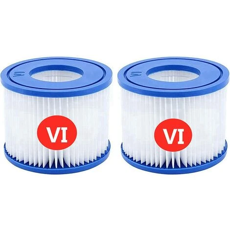SUNFLOWER Cartouches filtrantes De Rechange Pour Bestway VI, Pour Lay-Z-Spa Miami, Pour Coleman SaluSpa Filters 90352E Filtre De Piscine (Lot De 2) 1 SUNFLOWER Cartouches filtrantes De Rechange Pour Bestway VI, Pour Lay-Z-Spa Miami, Pour Coleman SaluSpa Filters 90352E Filtre De Piscine (Lot De 2)