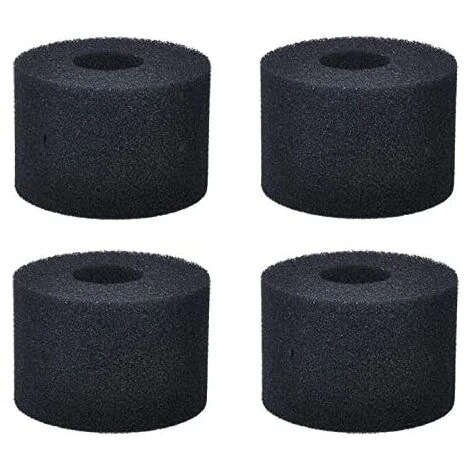 SUNFLOWER 4 Pièces Éponge Filtrante Type S1, Cartouche De Filtre En Mousse, Mousse Pour Filtre Piscine, Réutilisables Et Lavables, Filtre En Mousse Pour Spa, Piscine, Jacuzzi Noir 108*73mm 1 SUNFLOWER 4 Pièces Éponge Filtrante Type S1, Cartouche De Filtre En Mousse, Mousse Pour Filtre Piscine, Réutilisables Et Lavables, Filtre En Mousse Pour Spa, Piscine, Jacuzzi Noir 108*73mm