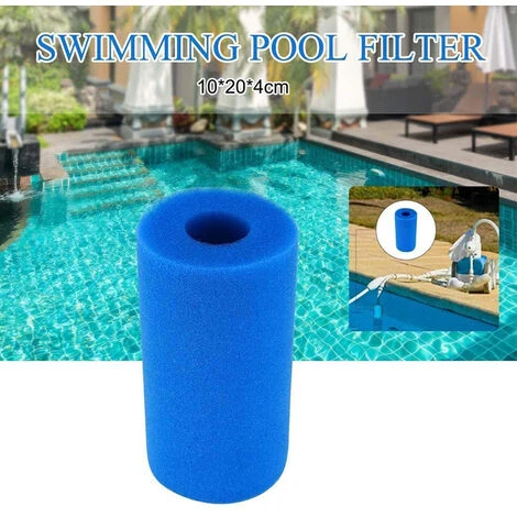 Piscine Filtre Betterlife, Piscine Filtre Pour Intex Type A Reutilisable / Lavable Piscine Filtre En Mousse Eponge Cartouche Nettoyeur De Piscine, 10.2*9.3*3Cm Bleu,3pcs 3 Piscine Filtre Betterlife, Piscine Filtre Pour Intex Type A Reutilisable / Lavable Piscine Filtre En Mousse Eponge Cartouche Nettoyeur De Piscine, 10.2*9.3*3Cm Bleu,3pcs – Image 3