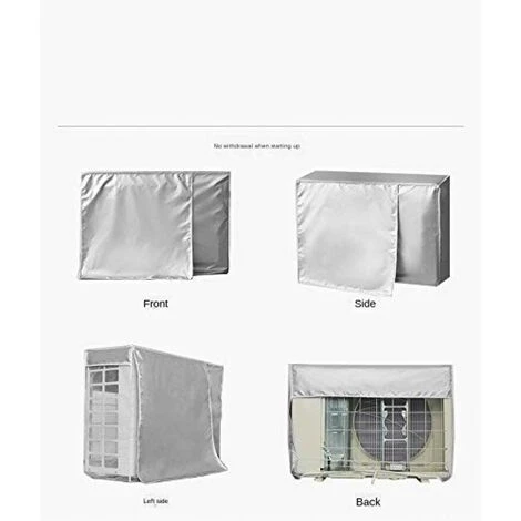 Housse Pour Pompe De Piscine, Climatiseur Exterieur Plus épaisse Couverture Imperméable De Climatiseur De Couverture Pour Unités Extérieures 75*26*57cm Fontainebleau 4 Housse Pour Pompe De Piscine, Climatiseur Exterieur Plus épaisse Couverture Imperméable De Climatiseur De Couverture Pour Unités Extérieures 75*26*57cm Fontainebleau – Image 4