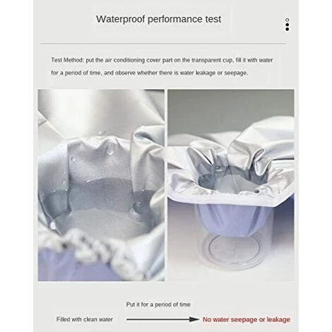 Housse Pour Pompe De Piscine, Climatiseur Exterieur Plus épaisse Couverture Imperméable De Climatiseur De Couverture Pour Unités Extérieures 75*26*57cm Fontainebleau 5 Housse Pour Pompe De Piscine, Climatiseur Exterieur Plus épaisse Couverture Imperméable De Climatiseur De Couverture Pour Unités Extérieures 75*26*57cm Fontainebleau – Image 5