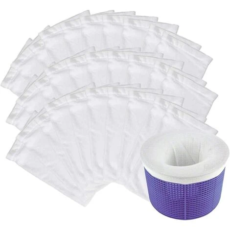 READCLY Chaussettes De Skimmer, Poche Filtrante Piscine De Réutilisable, Pour Panier De Skimmer, Aspirateur, Filtre De Pompe, Piscine, Spa 1 READCLY Chaussettes De Skimmer, Poche Filtrante Piscine De Réutilisable, Pour Panier De Skimmer, Aspirateur, Filtre De Pompe, Piscine, Spa