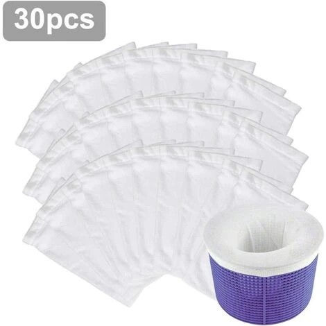 READCLY Chaussettes De Skimmer, Poche Filtrante Piscine De Réutilisable, Pour Panier De Skimmer, Aspirateur, Filtre De Pompe, Piscine, Spa 2 READCLY Chaussettes De Skimmer, Poche Filtrante Piscine De Réutilisable, Pour Panier De Skimmer, Aspirateur, Filtre De Pompe, Piscine, Spa – Image 2