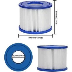 READCLY Lot De 2 Cartouche De Rechange Pour Filtre Bestway Cartouche Filtrante VI Pour Lay-Z-Spa Miami, Vegas, Monaco 7 READCLY Lot De 2 Cartouche De Rechange Pour Filtre Bestway Cartouche Filtrante VI Pour Lay-Z-Spa Miami, Vegas, Monaco -Pompe et filtre de piscine Soldes 48335211 3