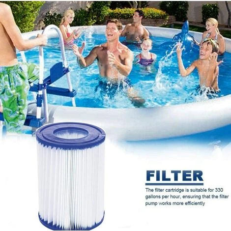 READCLY Cartouches Filtrantes Pour Bestway II Taille 2 Spa Remplacement Filtre De Piscine Gonflable Accessoires Cartouches Filtrantes Papier 106 X 136 Mm 2 Pièces. 3 READCLY Cartouches Filtrantes Pour Bestway II Taille 2 Spa Remplacement Filtre De Piscine Gonflable Accessoires Cartouches Filtrantes Papier 106 X 136 Mm 2 Pièces. – Image 3
