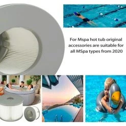 HIASDFLS Lot De 6 Filtres De Jacuzzi Pour Piscines Gonflables Mspa, Version Améliorée, Cartouche De Filtre Compatible Avec Tous Les Jacuzzi Actuels -Pompe et filtre de piscine Soldes 48541678 4