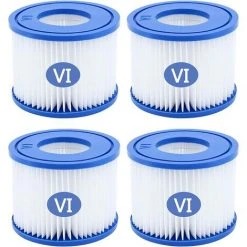 HIASDFLS Cartouche Filtrantes Pour Piscine Type Vi Pour Bestway 58323, Taille 6 Filtre De Piscine (Lot De 4)