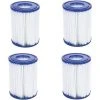 HIASDFLS Filtre De Piscine Type 2, Convient Pour Bestway 58383 - Cartouche De Filtre De Piscine, Facile À Mettre En Place (4 Pièces)