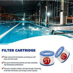 HIASDFLS Cartouches De Filtre De Rechange Piscine Pour Intex S1, Filtre À Pour Remous Pour Purespa 29001E,Filtre Spa - Cartouches De Rechange Pour Piscine,Spa,Baignoire (6Pièces) -Pompe et filtre de piscine Soldes 48541806 3
