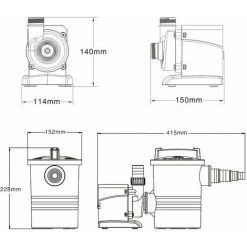 HELLOSHOP26 Pompe Piscine 5000 Litres Par Heure 70 Watts Pompe Filtration Circulation Pool -Pompe et filtre de piscine Soldes 52885255 5