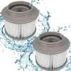 TANABATA 2 Pcs Filtre Cartouche MSPA, Cartouches De Filtre De Piscine, Spa Cartouche Filtration Standard Et Vissées, Filtre MSpa Pour Baignoire,Spa,Piscine