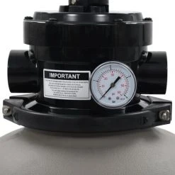 Hommoo Filtre A Sable Pour Piscine Avec Vanne 4 Positions Gris 350 Mm -Pompe et filtre de piscine Soldes 54155048 3