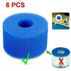 ILOVEMILAN Lot De 6 Cartouches Filtrantes Lavables Réutilisables S1 Bleu 8 ILOVEMILAN Lot De 6 Cartouches Filtrantes Lavables Réutilisables S1 Bleu -Pompe et filtre de piscine Soldes 54412290 4