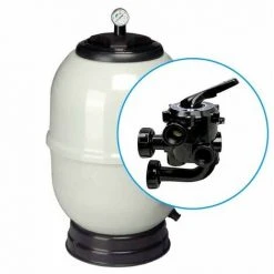 SUINGA Filtre Piscine Aster Ø 900 Mm - Sorties 2½", Vanne à Vis