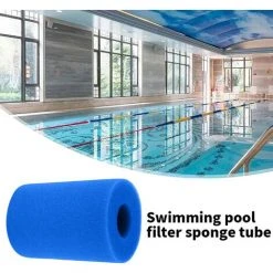 SUPERMARKET Filtre Éponge, Éponge De Cartouche Filtrante, éponge De Filtre De Piscine, Cartouche De Remplacement Lavable Réutilisable, Filtre D'éponge De Filtre De Bain à Remous,Superma,bleu,(1 Pièces 20x10cm) -Pompe et filtre de piscine Soldes 55279652 3