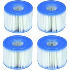 Intex 29001E Lot De 6 Cartouches De Piscine Type S1 Faciles à Installer (4 Filtres) | 2, 1 Paquet Bleu，Irisfr