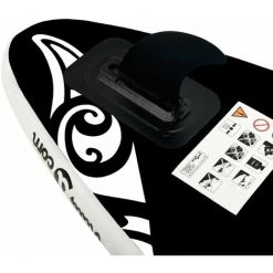 INLIFE Ensemble De Planche SUP Gonflable 320x76x15 Cm Noir -Pompe et filtre de piscine Soldes 55638282 5