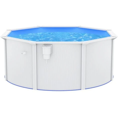 INLIFE Piscine Avec Parois En Acier 300x120 Cm Blanc 3 INLIFE Piscine Avec Parois En Acier 300x120 Cm Blanc – Image 3