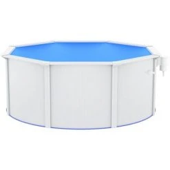 INLIFE Piscine Avec Parois En Acier 300x120 Cm Blanc 8 INLIFE Piscine Avec Parois En Acier 300x120 Cm Blanc -Pompe et filtre de piscine Soldes 55641552 4