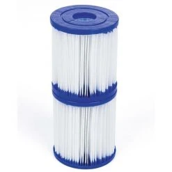 VENTE-UNIQUE.COM Lot De 2 Filtres à Cartouches Type I Pour Piscine - Blanc