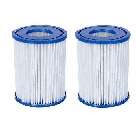 VENTE-UNIQUE.COM Lot De 2 Filtres à Cartouches Type II Pour Piscine - Blanc 1 VENTE-UNIQUE.COM Lot De 2 Filtres à Cartouches Type II Pour Piscine - Blanc