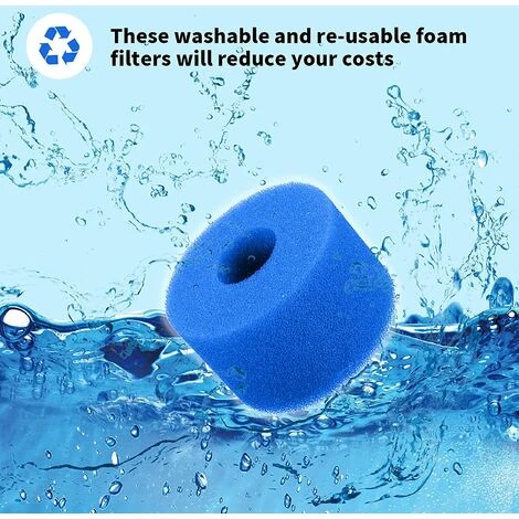 LONGZIMING Exnemel Filtre Éponge, Éponge De Cartouche Filtrante, éponge De Filtre De Piscine, Cartouche De Remplacement Lavable Réutilisable, Filtre D'éponge De Filtre De Bain à Remous (6 Pièces 7.3x10.8) 4 LONGZIMING Exnemel Filtre Éponge, Éponge De Cartouche Filtrante, éponge De Filtre De Piscine, Cartouche De Remplacement Lavable Réutilisable, Filtre D'éponge De Filtre De Bain à Remous (6 Pièces 7.3x10.8) – Image 4