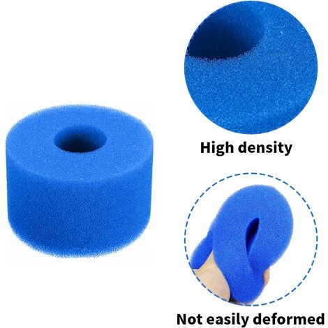 LONGZIMING Exnemel Filtre Éponge, Éponge De Cartouche Filtrante, éponge De Filtre De Piscine, Cartouche De Remplacement Lavable Réutilisable, Filtre D'éponge De Filtre De Bain à Remous (6 Pièces 7.3x10.8) 5 LONGZIMING Exnemel Filtre Éponge, Éponge De Cartouche Filtrante, éponge De Filtre De Piscine, Cartouche De Remplacement Lavable Réutilisable, Filtre D'éponge De Filtre De Bain à Remous (6 Pièces 7.3x10.8) – Image 5