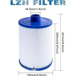 LONGZIMING Cartouche De Filtre De Spa 2 Pièces, Pour Filtre À Remous Pleatco Pww50 , Filtre De Spa Pour Filtre De Remplacement Unicel 6ch-940 Spa Business Whirlpool -Pompe et filtre de piscine Soldes 56761940 2