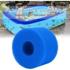 ALMI Filtre De Piscine En Mousse, 2 Pièces Filtre Éponge Cartouche, Éponge Filtrante Type S1, Mousse Pour Filtre Piscine Reutilisable, Filtre Spa Cartouche Éponge Pour Aquarium De Piscine Spa 8 ALMI Filtre De Piscine En Mousse, 2 Pièces Filtre Éponge Cartouche, Éponge Filtrante Type S1, Mousse Pour Filtre Piscine Reutilisable, Filtre Spa Cartouche Éponge Pour Aquarium De Piscine Spa -Pompe et filtre de piscine Soldes 57115368 4