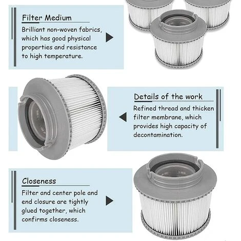 ALMI Cartouche De Filtre Pour Spa Et Jacuzzi - Cartouche De Filtre De Rechange Pour Spa Et Spa Whirlpool 3 ALMI Cartouche De Filtre Pour Spa Et Jacuzzi - Cartouche De Filtre De Rechange Pour Spa Et Spa Whirlpool – Image 3