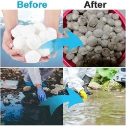 TANABATA Boule Pour Pompe Piscine,350g Balles Filtrantes Réutilisables, Filtre Pour Piscine Alternative Pour 12.5kg De Sable Filtrant,Verre Filtrant Piscine,Filtres à Sable Piscine 8 TANABATA Boule Pour Pompe Piscine,350g Balles Filtrantes Réutilisables, Filtre Pour Piscine Alternative Pour 12.5kg De Sable Filtrant,Verre Filtrant Piscine,Filtres à Sable Piscine -Pompe et filtre de piscine Soldes 57756000 4