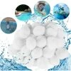 READCLY Boules De Filtre De Piscine 300g, Balles Filtrantes, Média Filtre à Fibres Pour Piscine Filtres à Sable Filtrage De L'eau, Alternative Pour 10.7 Kg De Sable Filtrant, Filtre Pour Piscine