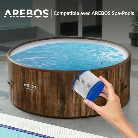 Filtre Antimicrobien AREBOS 6x Pour Bain à Remous De Piscine Spa 2 Filtre Antimicrobien AREBOS 6x Pour Bain à Remous De Piscine Spa – Image 2