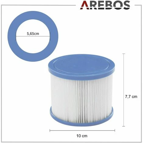 Filtre Antimicrobien AREBOS 6x Pour Bain à Remous De Piscine Spa 4 Filtre Antimicrobien AREBOS 6x Pour Bain à Remous De Piscine Spa – Image 4