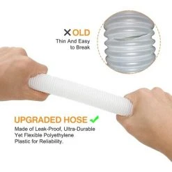 MACARON Tuyau De Rechange Pour Piscine De 1,25 Po De Diamètre Pour Piscines Hors Terre, Piscine Avec Pince Métallique Pour Pompe De Filtre Intex Ou Tuyaux De 3,2 Cm - 1,5 Mètre De Long (Paquet De 2)LO-Ron -Pompe et filtre de piscine Soldes 58064888 3